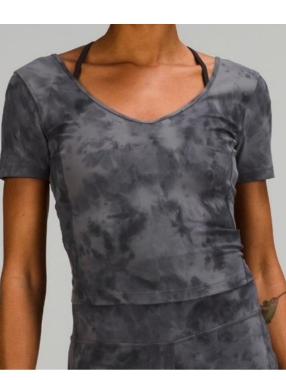 Lululemon Athletica NEW Size 12: Gray Tie-Dye Align Tee
